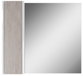 Шкаф-зеркало Uno 80 Дуб серый левый/правый Домино (DU1504HZ) в Стрежевом - strezevoi.ok-mebel.com | фото 2