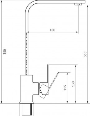 Смеситель MS-012 в Стрежевом - strezevoi.ok-mebel.com | фото 2