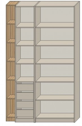 Спальня Серый камень 6 (серии «ГЕСТИЯ») в Стрежевом - strezevoi.ok-mebel.com | фото 2