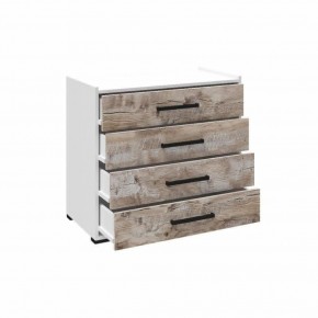 Спальня Соната Комод (Белый/Дуб юкон) в Стрежевом - strezevoi.ok-mebel.com | фото 2