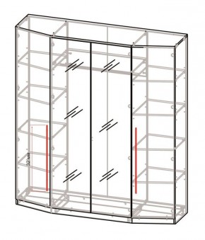 Спальный гарнитур Роксана (модульный) ЯШС в Стрежевом - strezevoi.ok-mebel.com | фото 3