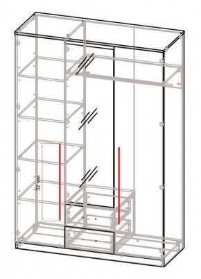 Спальный гарнитур Роксана (модульный) ЯШС в Стрежевом - strezevoi.ok-mebel.com | фото 5