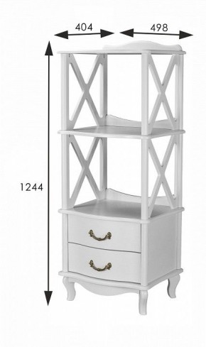 Стеллаж комбинированный Джульетта Л в Стрежевом - strezevoi.ok-mebel.com | фото 8