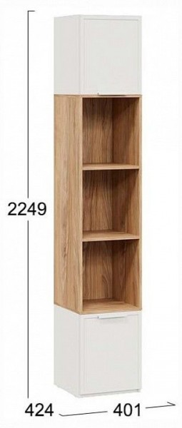 Стеллаж комбинированный Стелла в Стрежевом - strezevoi.ok-mebel.com | фото 4