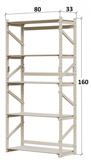 Стеллаж Конструктор Арт.С1600-1 в Стрежевом - strezevoi.ok-mebel.com | фото 2