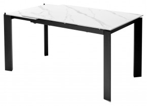 Стол CORNER 120 MATT WHITE MARBLE SOLID CERAMIC / BLACK, ®DISAUR в Стрежевом - strezevoi.ok-mebel.com | фото 4