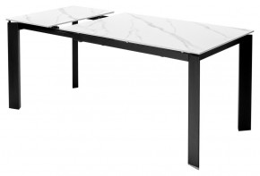 Стол CORNER 120 MATT WHITE MARBLE SOLID CERAMIC / BLACK, ®DISAUR в Стрежевом - strezevoi.ok-mebel.com | фото 5