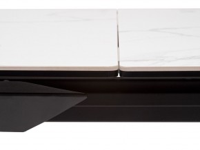 Стол CREMONA 140 HIGH GLOSS STATUARIO Белый мрамор глянцевый, керамика/ черный каркас, ®DISAUR в Стрежевом - strezevoi.ok-mebel.com | фото 5