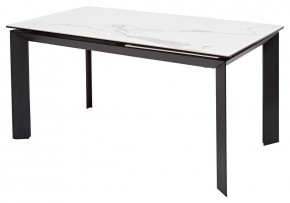 Стол CREMONA 140 HIGH GLOSS STATUARIO Белый мрамор глянцевый, керамика/ черный каркас, ®DISAUR в Стрежевом - strezevoi.ok-mebel.com | фото 7