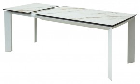 Стол CREMONA 160 KL-188 Контрастный мрамор / белый каркас, ®DISAUR в Стрежевом - strezevoi.ok-mebel.com | фото 6