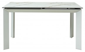 Стол CREMONA 160 KL-188 Контрастный мрамор / белый каркас, ®DISAUR в Стрежевом - strezevoi.ok-mebel.com | фото 8