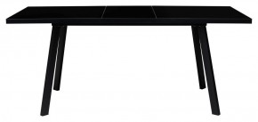 Стол ФИН 120 Черный, стекло/ Черный каркас М-City в Стрежевом - strezevoi.ok-mebel.com | фото 1