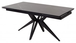 Стол FORIO 160 MATT BLACK MARBLE SOLID CERAMIC / BLACK, ®DISAUR в Стрежевом - strezevoi.ok-mebel.com | фото