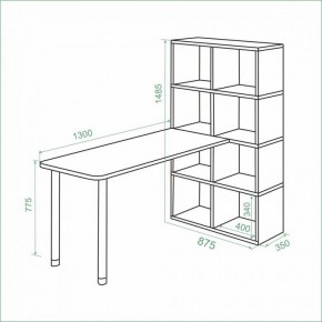 Стол компьютерный Bartolo в Стрежевом - strezevoi.ok-mebel.com | фото 3