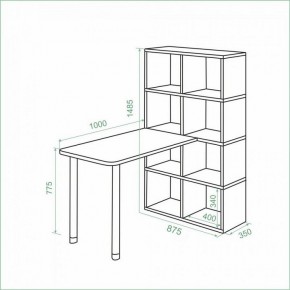 Стол компьютерный Bartolo в Стрежевом - strezevoi.ok-mebel.com | фото 2