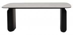 Стол NORD 200 TL-102 Бежевый мрамор, испанская керамика / черный каркас, ®DISAUR в Стрежевом - strezevoi.ok-mebel.com | фото 4