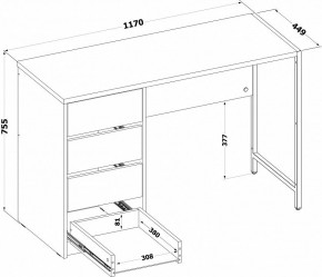 Стол письменный СПМ-405 в Стрежевом - strezevoi.ok-mebel.com | фото 4