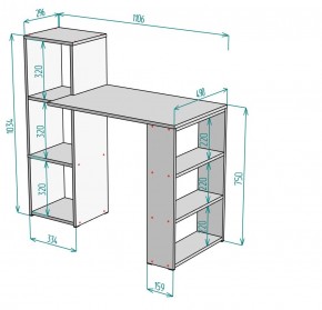 Стол письменный T109 в Стрежевом - strezevoi.ok-mebel.com | фото 2