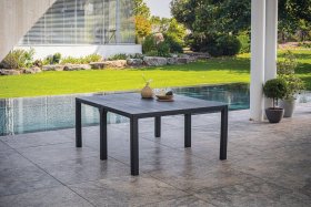 Стол раскладной Джули (Julie Double table 2 configurations) Графит в Стрежевом - strezevoi.ok-mebel.com | фото 2