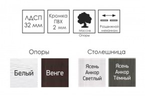 Стол раскладной Ялта-2 (опоры массив резной) в Стрежевом - strezevoi.ok-mebel.com | фото 4