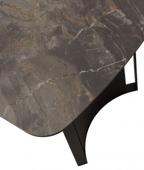 Стол RASMUS 160 KL-80 Серый мрамор, итальянская керамика / черный каркас, ®DISAUR в Стрежевом - strezevoi.ok-mebel.com | фото 9