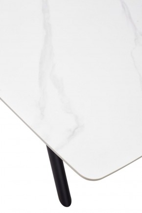 Стол RIVOLI 140 MATT WHITE MARBLE SOLID CERAMIC / BLACK, ®DISAUR в Стрежевом - strezevoi.ok-mebel.com | фото 9