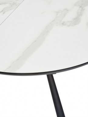 Стол VOLAND BIANCO TL-45 испанская керамика/ BLACK "белый мрамор" М-City в Стрежевом - strezevoi.ok-mebel.com | фото 2