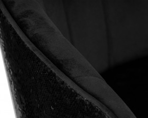 Стул барный DOBRIN DARCY BLACK SHINY, черный велюр с черно-золотыми пайетками в Стрежевом - strezevoi.ok-mebel.com | фото 9