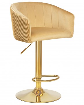 Стул барный DOBRIN DARCY GOLD, песочный велюр (1922-3) в Стрежевом - strezevoi.ok-mebel.com | фото