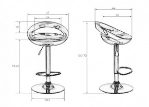 Стул барный DOBRIN DISCO LM-1010 (белый) в Стрежевом - strezevoi.ok-mebel.com | фото 2