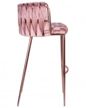 Стул барный DOBRIN EMMA ROSE GOLD, розовый велюр (VF-10) в Стрежевом - strezevoi.ok-mebel.com | фото 3