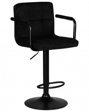 Стул барный DOBRIN KRUGER ARM BLACK, черный вельвет (LAR-E2041-52) в Стрежевом - strezevoi.ok-mebel.com | фото