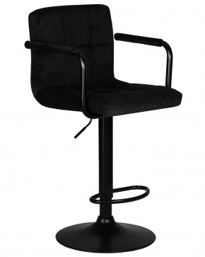 Стул барный DOBRIN KRUGER ARM BLACK, черный вельвет (LAR-E2041-52) в Стрежевом - strezevoi.ok-mebel.com | фото 2