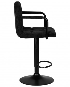 Стул барный DOBRIN KRUGER ARM BLACK, черный вельвет (LAR-E2041-52) в Стрежевом - strezevoi.ok-mebel.com | фото 3