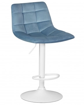 Стул барный DOBRIN TAILOR WHITE, пудрово-голубой велюр (MJ9-74) в Стрежевом - strezevoi.ok-mebel.com | фото