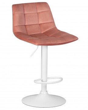 Стул барный DOBRIN TAILOR WHITE, пудрово-розовый велюр (MJ9-32) в Стрежевом - strezevoi.ok-mebel.com | фото