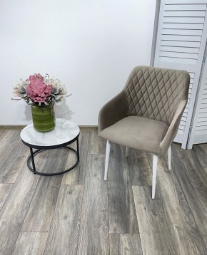 Стул BRANDY-X ЛАТТЕ #25 / белый каркас, велюр М-City в Стрежевом - strezevoi.ok-mebel.com | фото 2