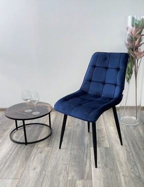 Стул CHIC BLUVEL-86 NAVY BLUE / черный каркас М-City в Стрежевом - strezevoi.ok-mebel.com | фото 3