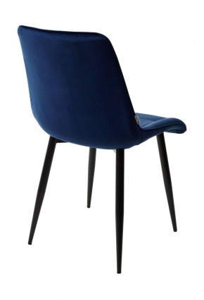 Стул CHIC BLUVEL-86 NAVY BLUE / черный каркас М-City в Стрежевом - strezevoi.ok-mebel.com | фото 4