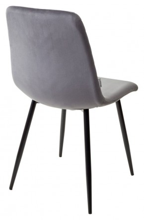 Стул DUKE BLUVEL-14 GREY, велюр / черный каркас М-City в Стрежевом - strezevoi.ok-mebel.com | фото 3
