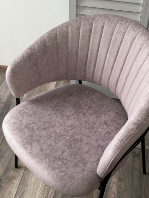 Стул ГЕММА, цвет RAIN 10 lavanda, велюр / черный каркас М-City в Стрежевом - strezevoi.ok-mebel.com | фото 5