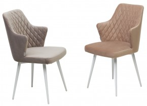 Стул HERMAN 360 град. ЛАТТЕ #25, велюр / белый каркас М-City в Стрежевом - strezevoi.ok-mebel.com | фото 4