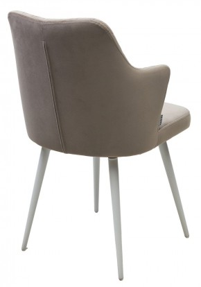 Стул HERMAN 360 град. ЛАТТЕ #25, велюр / белый каркас М-City в Стрежевом - strezevoi.ok-mebel.com | фото 5