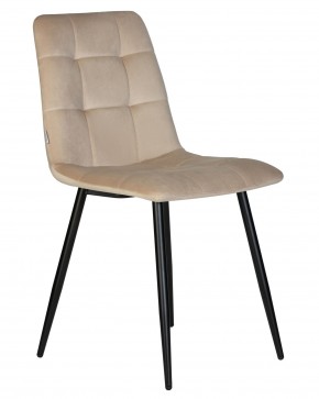Стул обеденный DOBRIN CHILLY, Бежевый Holland 07, основание черный в Стрежевом - strezevoi.ok-mebel.com | фото 3