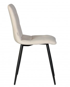 Стул обеденный DOBRIN CHILLY, Кремовый Holland 05, основание черное в Стрежевом - strezevoi.ok-mebel.com | фото 4
