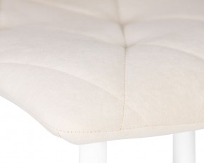 Стул обеденный DOBRIN CHILLY ROMBO, Бежевый Simple 44, основание белое в Стрежевом - strezevoi.ok-mebel.com | фото 7