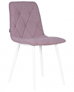 Стул обеденный DOBRIN CHILLY ROMBO, Лавандовый Simple 48, основание белый в Стрежевом - strezevoi.ok-mebel.com | фото