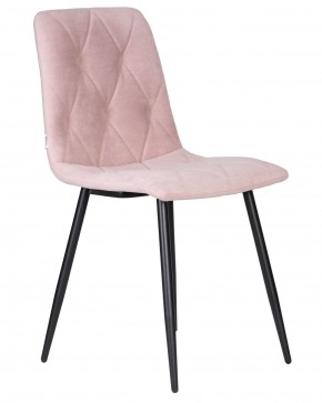 Стул обеденный DOBRIN CHILLY ROMBO, Розовый Simple 03, основание черное в Стрежевом - strezevoi.ok-mebel.com | фото 2