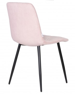Стул обеденный DOBRIN CHILLY ROMBO, Розовый Simple 03, основание черное в Стрежевом - strezevoi.ok-mebel.com | фото 4