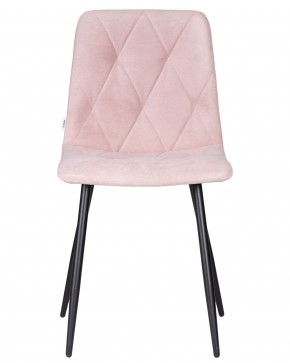 Стул обеденный DOBRIN CHILLY ROMBO, Розовый Simple 03, основание черное в Стрежевом - strezevoi.ok-mebel.com | фото 6
